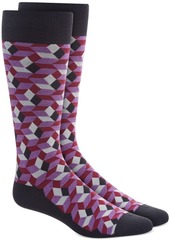 Alfani Men's Shaded Cube Socks, Created for Macy's