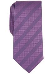 Alfani Men's Sidney Stripe Tie, Created for Macy's - Plum