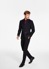 Alfani Mens Slim Fit Double Breasted Stripe Suit Created For Macys