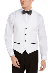 Alfani Men's Slim-Fit White Medallion Tuxedo Vest, Created for Macy's