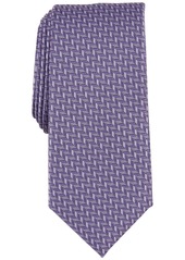 Alfani Men's Slim Geometric Tie, Created for Macy's - Pink