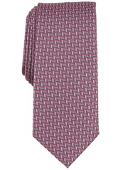 Alfani Men's Slim Geometric Tie, Created for Macy's - Pink