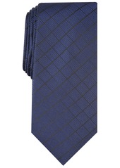 Alfani Men's Slim Grid Tie, Created for Macy's - Red