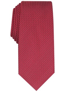 Alfani Men's Slim Textured Tie, Created for Macy's - Red