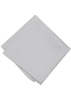 Alfani Men's Solid Pocket Square, Created for Macy's - Silver