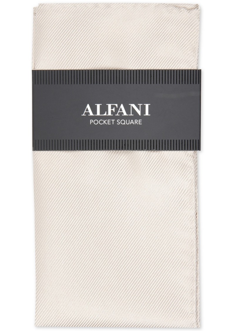 Alfani Men's Solid Pocket Square, Created for Macy's - Champagne