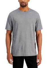 Alfani Men's Solid Supima Blend Crewneck T-Shirt, Created for Macy's - Deep Black