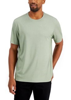 Alfani Men's Solid Supima Blend Crewneck T-Shirt, Created for Macy's - Sage Opd