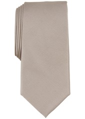 Alfani Men's Solid Texture Slim Tie, Created for Macy's - Camel