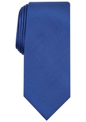 Alfani Men's Solid Texture Slim Tie, Created for Macy's - Cobalt