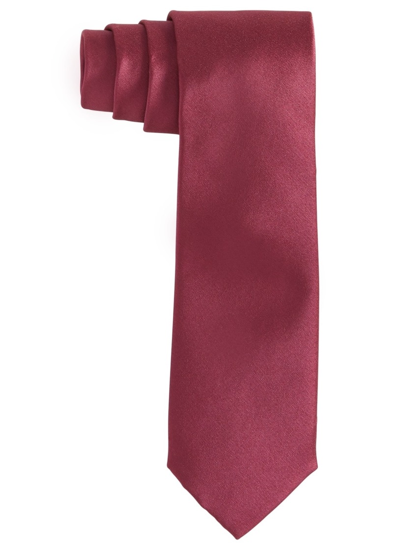 Alfani Men's Solid Texture Slim Tie, Created for Macy's - Fuschia