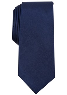 Alfani Men's Solid Texture Slim Tie, Created for Macy's - Navy