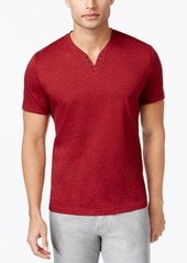 Alfani Men's Stretch Solid, Henley T-Shirt, Created for Macy's
