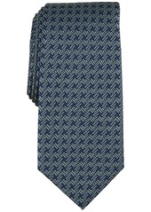 Alfani Men's Tolbert Patterned Tie, Created for Macy's - Silver