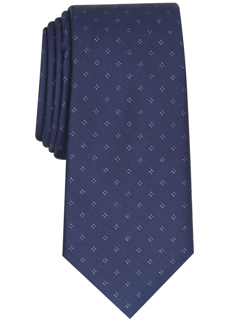 Alfani Men's Trillo Slim Neat Tie, Created for Macy's - Navy