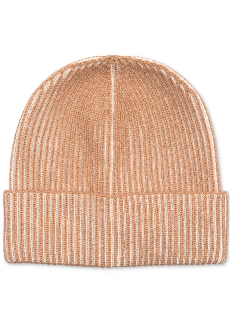 Alfani Men's Two-Tone Plated Beanie, Created for Macy's - Beige