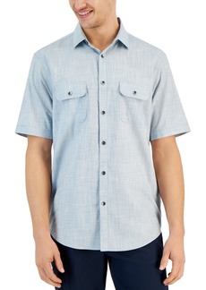 Alfani Men's Warren Shirt, Created for Macy's - Dragonfly Blue