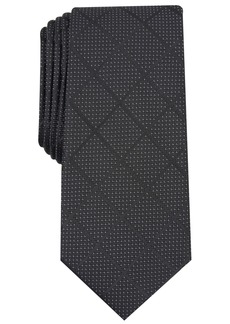 Alfani Men's Windowpane Tie, Created for Macy's - Black