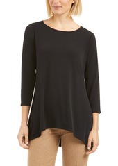 Alfani Petite Solid Swing Top, Created for Macy's
