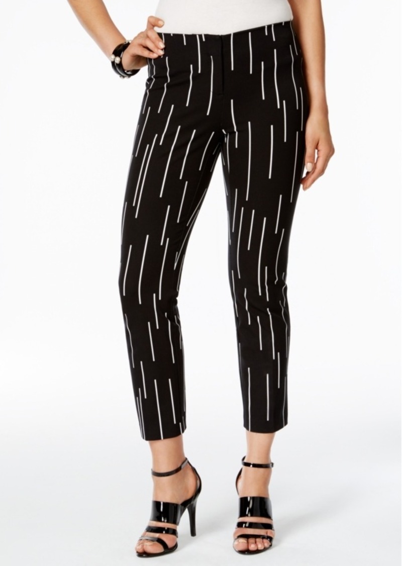 printed cropped pants