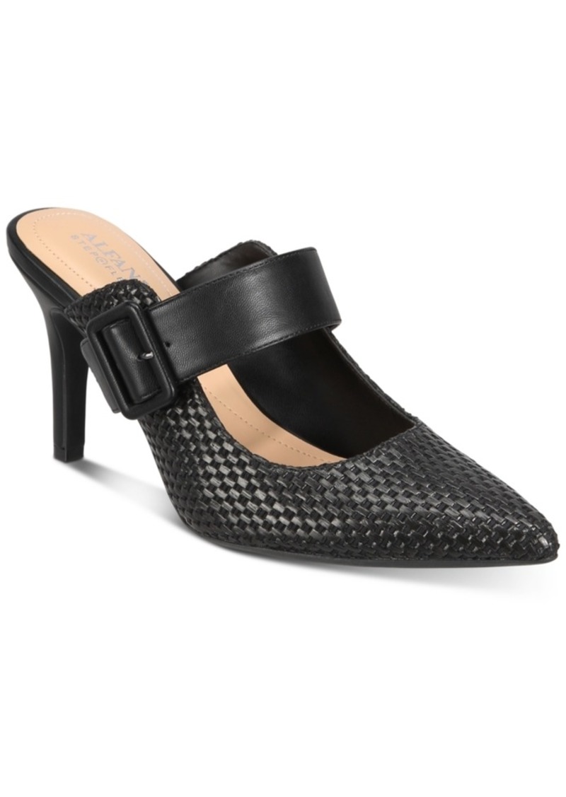 macys womens black mules