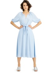 Alfani Tie-Front Midi Dress, Created for Macy's