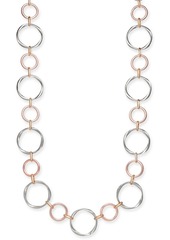 Alfani Tri-Tone Circle 38" Strand Necklace, Created for Macy's