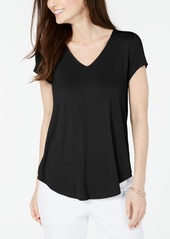 Alfani V-Neck Knit T-Shirt, Created for Macy's