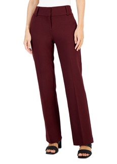 Alfani Women's Ponte-Knit Pants, Short & Long, Created for Macy's - Rich Malbec