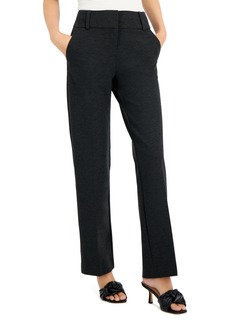 Alfani Women's Ponte-Knit Pants, Short & Long, Created for Macy's - Coal Melange