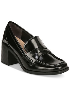 Alfani Women's Jeenny Slip-On Penny Loafer Pumps, Created for Macy's - Black Box Smooth