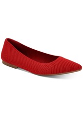 Alfani Women's Step 'N Flex Poppyy Pointed Toe Knit Flats, Created for Macy's Women's Shoes