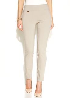 Alfani Women's Tummy-Control Pull-On Skinny Pants, Regular, Short and Long Lengths, Created for Macy's - Summer Straw