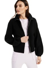 Alfani Modern Lounge Zippered Mock-Neck Sweater, Created for Macy's