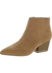 Alfani Armena Womens Faux Suede Pointed Toe Ankle Boots