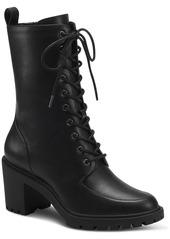 Alfani Blaire Womens Lace Up Lug Sole Booties