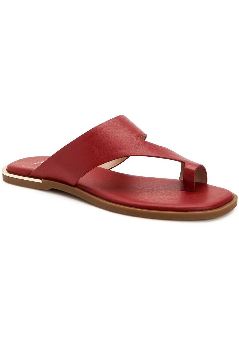 Alfani Freddee Womens Leather Toe-Ring Thong Sandals