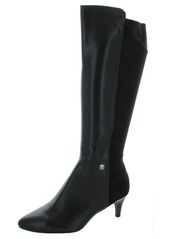 Alfani Hakuu Womens Faux Leather Pointed Toe Knee-High Boots