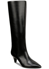 Alfani KAIAA Womens Faux Leather Kitten Heel Knee-High Boots