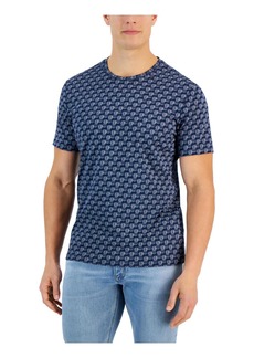 Alfani Mens Crewneck Geometric Pattern T-Shirt