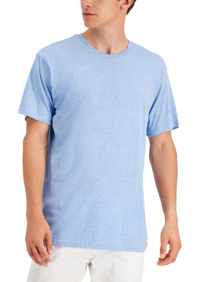 Alfani Men's Crewneck T-Shirt, Created for Macy's - Ocean Heather