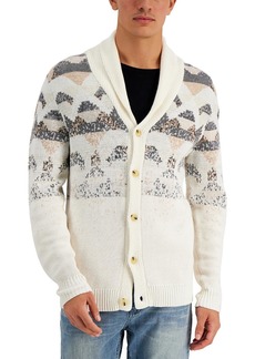 Alfani Mens Knit Shawl Collar Cardigan Sweater