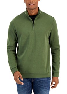 Alfani Mens Quarter-Zip Long Sleeves Pullover Sweater