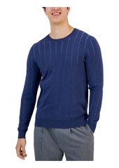 Alfani Mens Stripe Cotton Crewneck Sweater