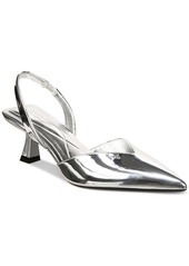 Alfani Omari Womens Faux Leather Slingback Pumps