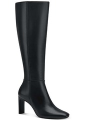 Alfani Tristanne Womens Leather Tall Knee-High Boots