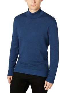 Alfani Tucker Mens Regular Fit Ribbed Trim Turtleneck Sweater