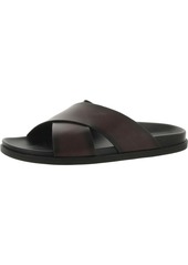 Alfani Whitter Mens Faux Leather Slip-On Slide Sandals