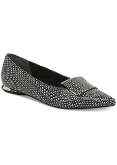 Alfani Womens Faux Leather Pointed Toe Loafers