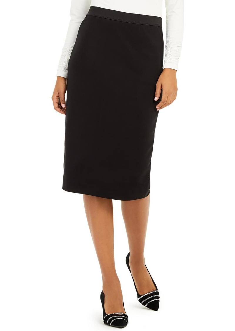 Alfani Womens Midi Scuba Pencil Skirt